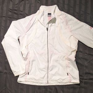 Nike Vintage White Wind Breaker - Sz XL